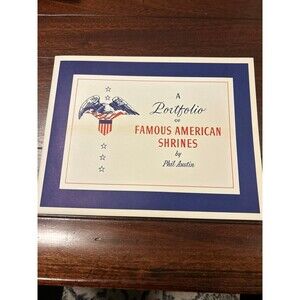 PHIL AUSTIN - Portfolio of Famous American Shrines - Set of 4 Foil Prints